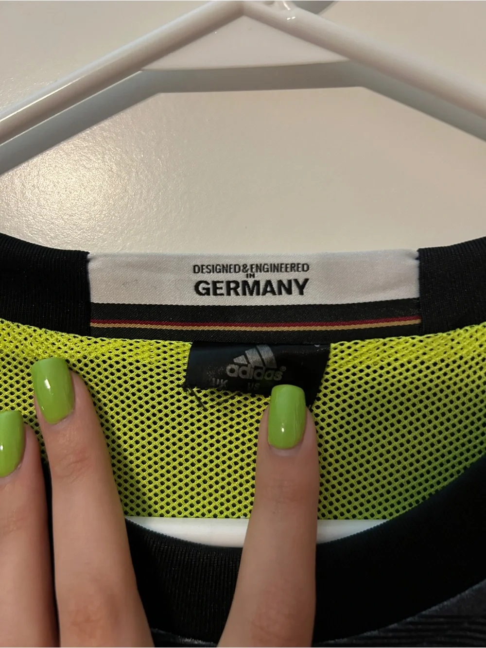 adidas Men’s Germany #7 Football Jersey - Black with Olive Accents